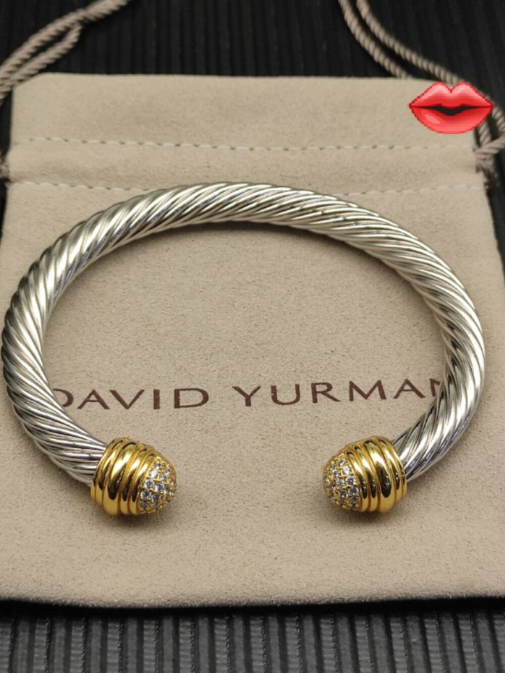 David Yurman Gold and Silver Bracelet